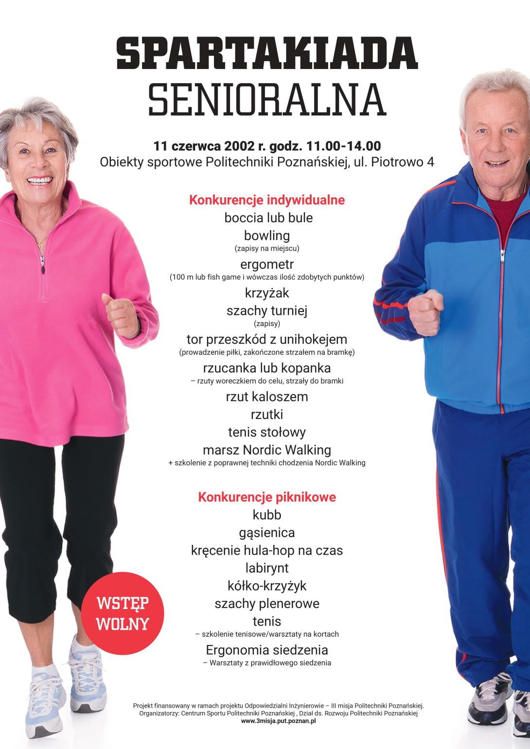 Plakat Spartakiada Senioralna 2022